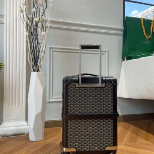 Replica Goyard Bourget Travel Suitcase Black - Best Fake Designer Bags