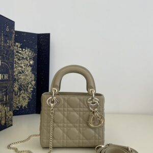 Replica Lady Dior Mini Beige - Best Fake Designer Bags