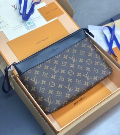Replica Louis Vuitton Pochette Voyage Souple Brown - Best Fake Designer Bags