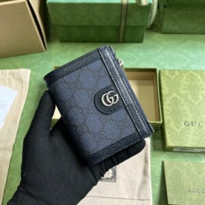 Replica Gucci Ophidia Compact Wallet Black - Best Fake Designer Bags