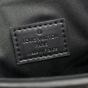 Replica Louis Vuitton Nano Steamer Black Canvas - near-authentic luxury replica handbag