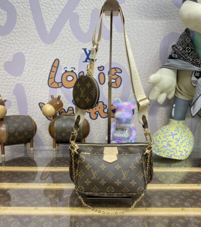 Replica Louis Vuitton Multi Pochette Triple Bag - Best Fake Designer Bags