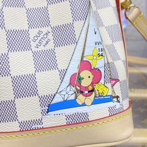 Replica Louis Vuitton Nano Noe White Grid - best-selling designer handbag dupe