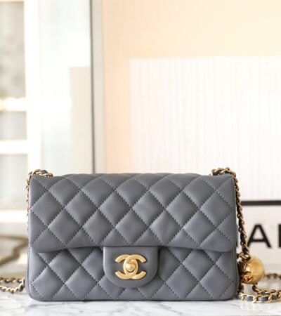 Replica CHANEL CF 20cm Golden Ball Grey - Best Fake Designer Bags