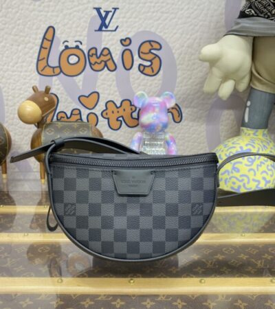 Replica Louis Vuitton Moon Crossbody Black Grid - Best Fake Designer Bags