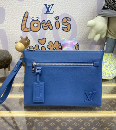 Replica Louis Vuitton Takeoff Pouch Blue - Best Fake Designer Bags