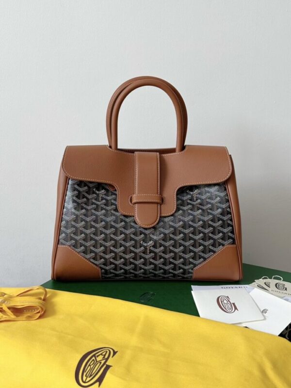 Replica Goyard Saigon Tote Brown - Best Fake Designer Bags