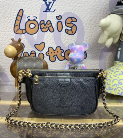 Replica Louis Vuitton Multi Pochette Accessoires Black - Best Fake Designer Bags