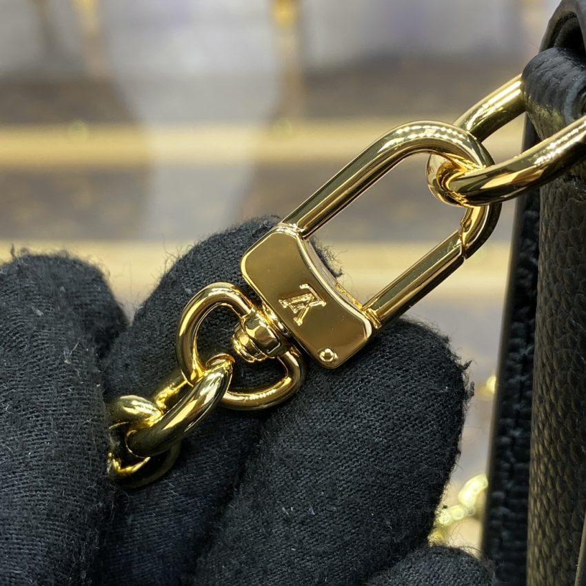 Replica Louis Vuitton Wallet On Chain Metis Black - top-tier luxury replica shoulder bag