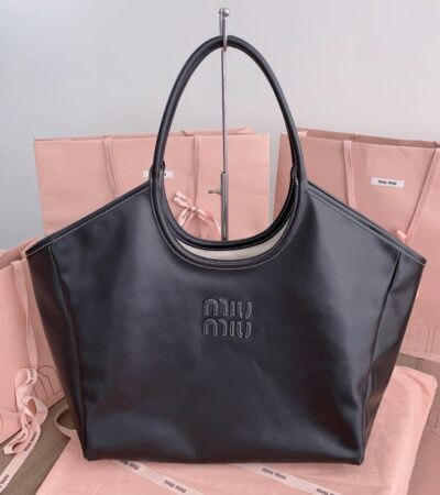 Replica Miu Miu Ivy  Tote Black - Best Fake Designer Bags