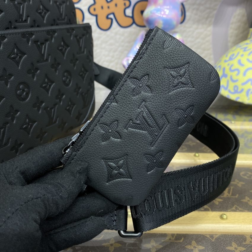 Replica Louis Vuitton Trio Messenger Full Black - premium-grade designer purse dupe