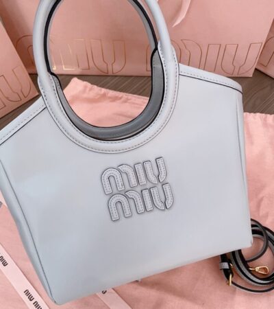 Replica Miu Miu Ivy  Small Tote White - Best Fake Designer Bags