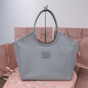 Replica Miu Miu Ivy  Tote Grey - Best Fake Designer Bags