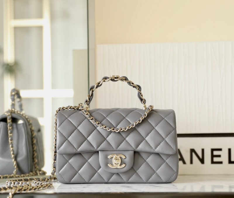Replica CHANEL CF 20 cm Handle Beige - Best Fake Designer Bags