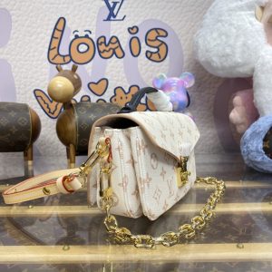 Replica Louis Vuitton Pochette Metis East West Pink - best quality luxury bag dupe