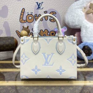 Replica LV OnTheGo PM Light Blue - Best Fake Designer Bags