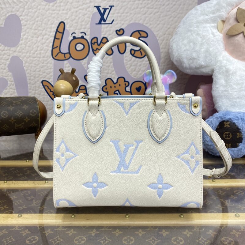 Replica LV OnTheGo PM Light Blue - Best Fake Designer Bags