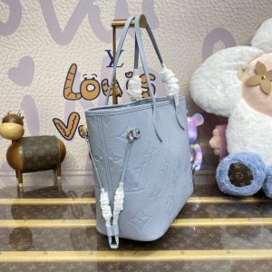 Replica Louis Vuitton Neverfull MM Sky Blue 4 Replica Louis Vuitton Neverfull MM Sky Blue - authentic-look luxury purse replica