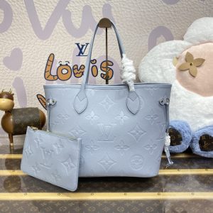 Replica Louis Vuitton Neverfull MM Sky Blue 7 Replica Louis Vuitton Neverfull MM Sky Blue - best quality luxury bag dupe