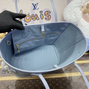 Replica Louis Vuitton Neverfull MM Sky Blue 10 Replica Louis Vuitton Neverfull MM Sky Blue - realistic designer-inspired fake bag