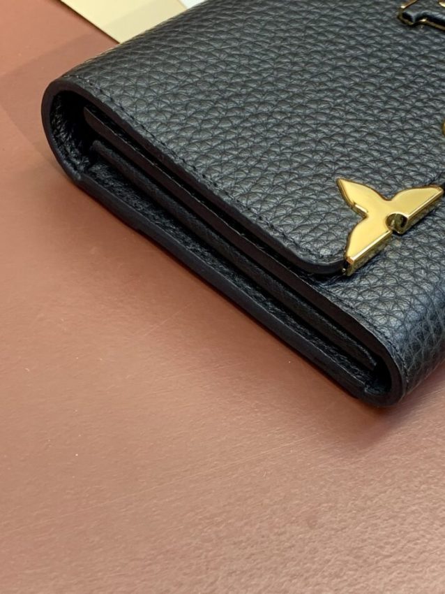 Replica Louis Vuitton Capucines Long Black - high-quality designer bag clone