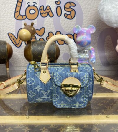 Replica Louis Vuitton Speedy Nano  Denim New - Best Fake Designer Bags