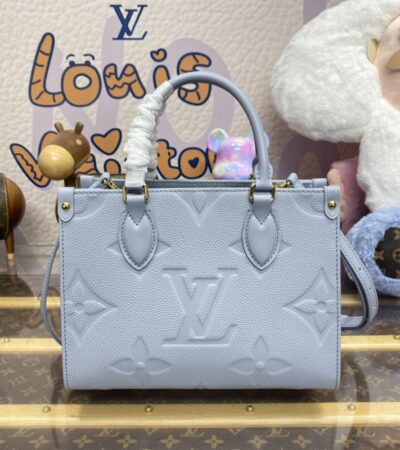 Replica LV OnTheGo PM Sky Blue - Best Fake Designer Bags
