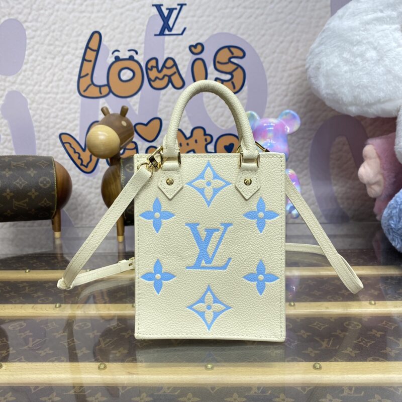 Replica Louis Vuitton Sac Plat Petit Blue - authentic-look luxury purse replica