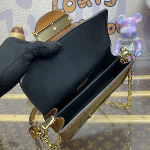 Replica Louis Vuitton Dauphine East West Brown - best-selling designer handbag dupe