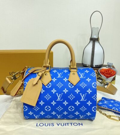 Replica Louis Vuitton Speedy P9 Bandouliere 25 Blue - Best Fake Designer Bags