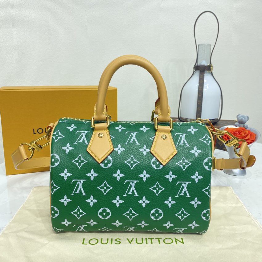 Replica Louis Vuitton Speedy P9 Bandouliere 25 Green 3 Replica Louis Vuitton Speedy P9 Bandouliere 25 Green - best-selling designer handbag dupe