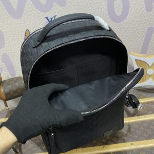 Replica Louis Vuitton Avenue Backpack Black Grid - 1:1 designer replica handbag