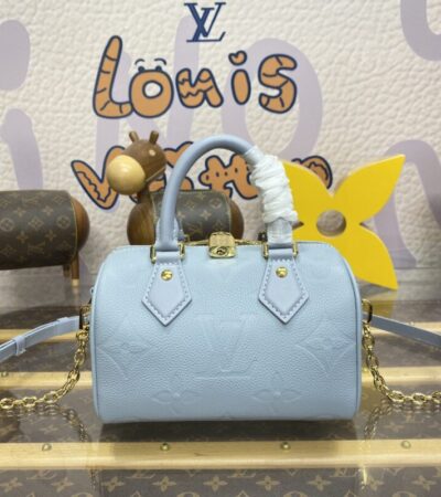 Replica Louis Vuitton Speedy Bandouliere 20 Sky Blue - Best Fake Designer Bags
