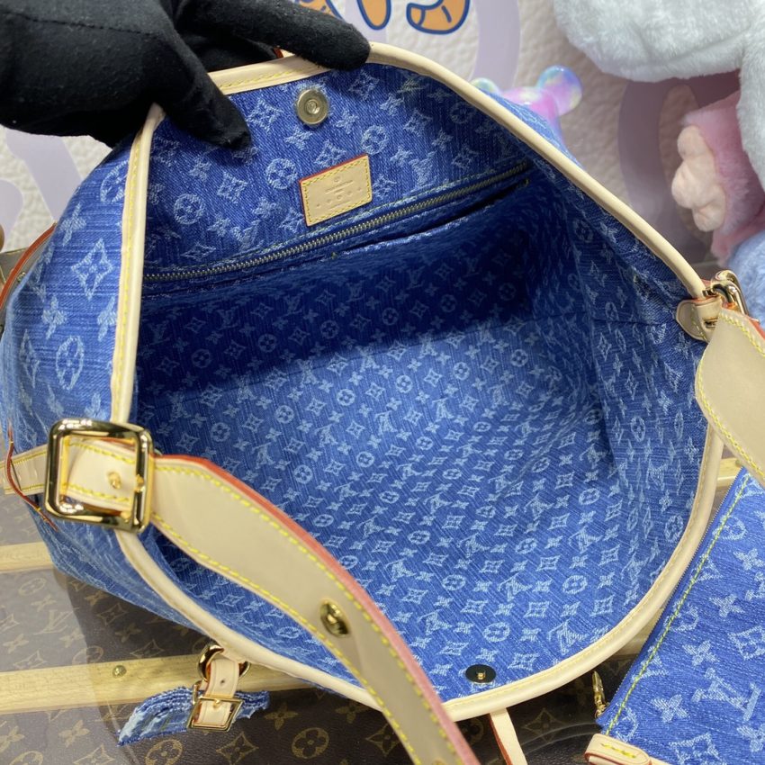 Replica Louis Vuitton Carry All MM Denim - top-tier luxury replica shoulder bag