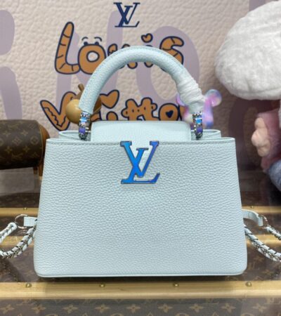 Replica Loius Vuitton Capucines Blue - Best Fake Designer Bags
