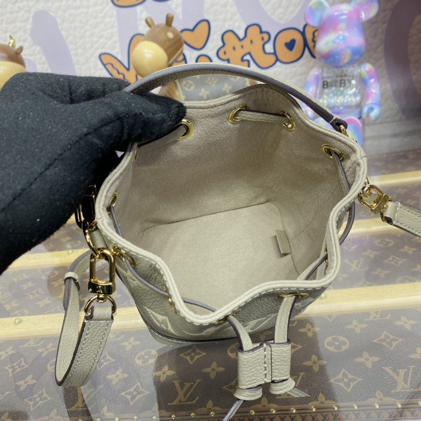 Replica Louis Vuitton Nano Noe Beige 4 Replica Louis Vuitton Nano Noe Beige - high-end fake designer purse