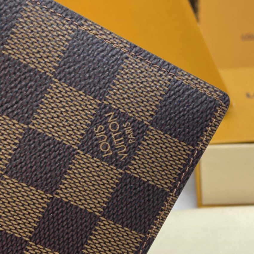 Replica Louis Vuitton Multiple Wallet Brown Grid - premium 1:1 fake handbag model