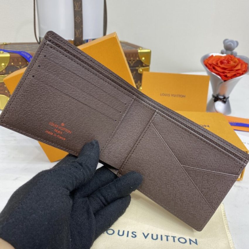 Replica Louis Vuitton Multiple Wallet Brown Grid - best-selling designer handbag dupe