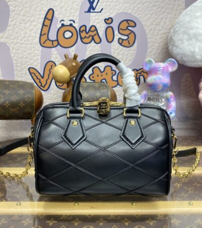 Replica Louis Vuitton Speedy Bandouliere 20 Black - Best Fake Designer Bags