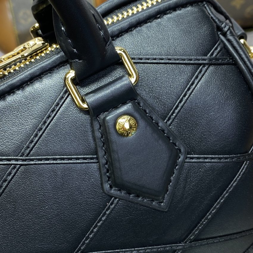 Replica Louis Vuitton Speedy Bandouliere 20 Black - best-selling designer handbag dupe