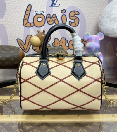 Replica Louis Vuitton Speedy Bandouliere 20 Beige - Best Fake Designer Bags