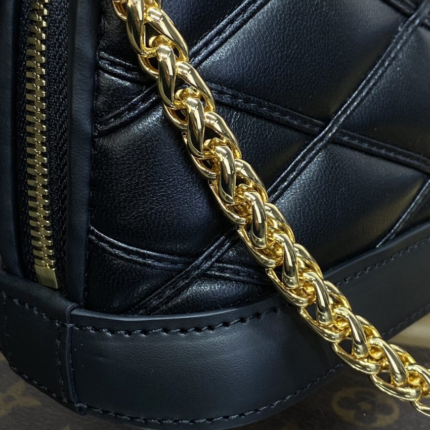 Replica Louis Vuitton Alma Nano Black - near-authentic luxury replica handbag