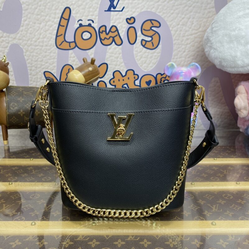 Replica Louis Vuitton Lock and Walk Black 1 Replica Louis Vuitton Lock and Walk Black - high-quality designer bag clone