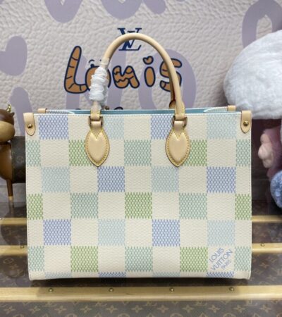 Replica LV OnTheGo Green Grid - Best Fake Designer Bags