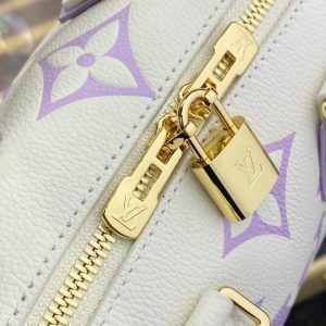 Replica Louis Vuitton Speedy Bandouliere 20 White Purple 8 Replica Louis Vuitton Speedy Bandouliere 20 White Purple - top-tier luxury replica shoulder bag