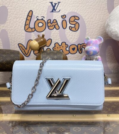 Replica Louis Vuitton Twist West Pochette Blue - Best Fake Designer Bags