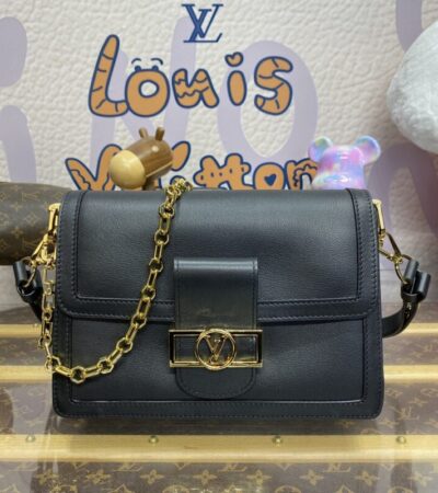 Replica Louis Vuitton Dauphine MM Black - Best Fake Designer Bags