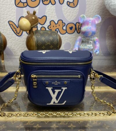 Replica Louis Vuitton Bumbag Mini Blue - Best Fake Designer Bags