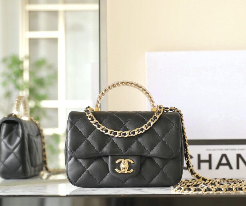 Replica CHANEL CF 19 cm Handle Black - Best Fake Designer Bags