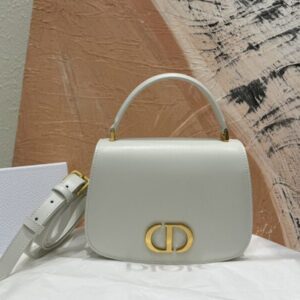 Replica Dior 30 Montaigne Avenue Top Handle White - Best Fake Designer Bags